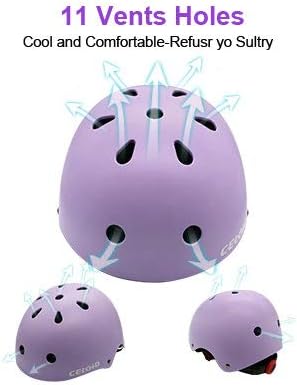 Kids Bike Helmet,Toddler Skateboard Helmets for Ages 2-3-5-8-14 Years Boys Girls,Adjustable Multi-Sport Bicycle Skateboarding Football Roller Skating Scooter Rollerblade Balance Bike Helmet
