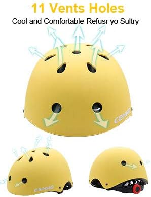 Kids Bike Helmet,Toddler Skateboard Helmets for Ages 2-3-5-8-14 Years Boys Girls,Adjustable Multi-Sport Bicycle Skateboarding Football Roller Skating Scooter Rollerblade Balance Bike Helmet