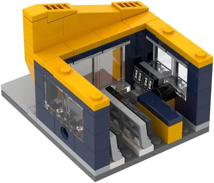 Brick Loot Exclusive Mini City Video Rental Store - Custom Designed 123 Piece Model - Compatible with Lego and Other Major Brick Brands β¦