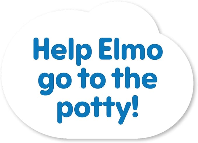 Just Play Sesame Street Potty Time Elmo 12-Inch Sustainable Plush Stuffed Animal, Sounds and Phrases, Potty Training Tool, Kids Toys for Ages 18 Month