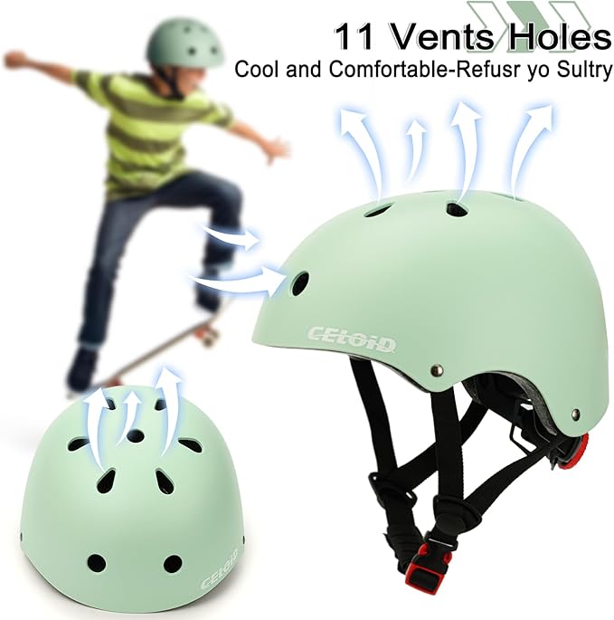 Kids Bike Helmet,Toddler Skateboard Helmets for Ages 2-3-5-8-14 Years Boys Girls,Adjustable Multi-Sport Bicycle Skateboarding Football Roller Skating Scooter Rollerblade Balance Bike Helmet