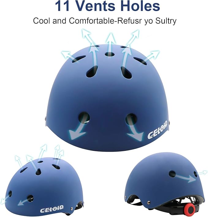 Kids Bike Helmet,Toddler Skateboard Helmets for Ages 2-3-5-8-14 Years Boys Girls,Adjustable Multi-Sport Bicycle Skateboarding Football Roller Skating Scooter Rollerblade Balance Bike Helmet