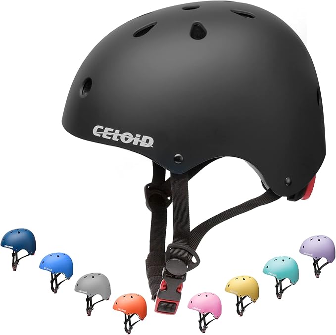 Kids Bike Helmet,Toddler Skateboard Helmets for Ages 2-3-5-8-14 Years Boys Girls,Adjustable Multi-Sport Bicycle Skateboarding Football Roller Skating Scooter Rollerblade Balance Bike Helmet