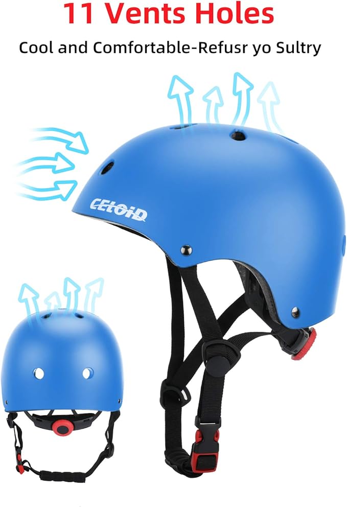 Kids Bike Helmet,Toddler Skateboard Helmets for Ages 2-3-5-8-14 Years Boys Girls,Adjustable Multi-Sport Bicycle Skateboarding Football Roller Skating Scooter Rollerblade Balance Bike Helmet