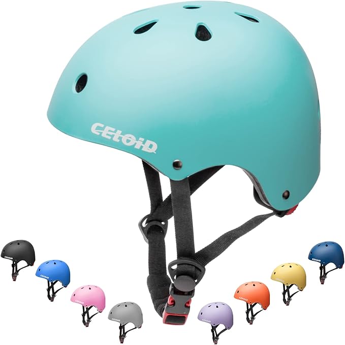 Kids Bike Helmet,Toddler Skateboard Helmets for Ages 2-3-5-8-14 Years Boys Girls,Adjustable Multi-Sport Bicycle Skateboarding Football Roller Skating Scooter Rollerblade Balance Bike Helmet