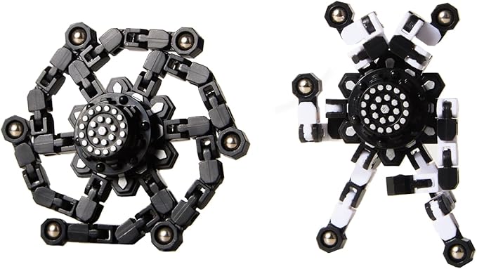 Transformable Fidget Spinners for Kids and Adults Stress Relief Sensory Toys for Boys and Girls Fingertip Gyros for ADHD Autism for Kids Gifts