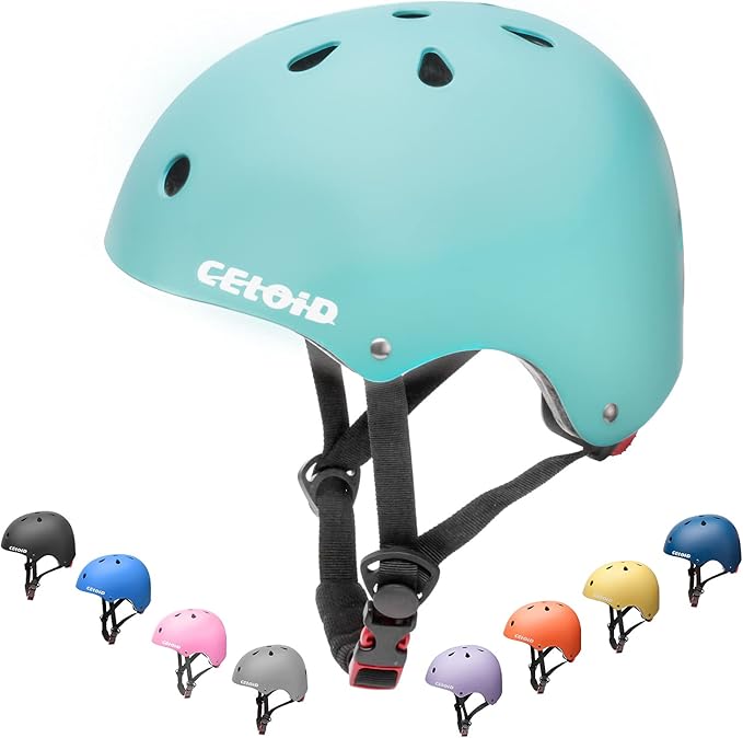 Kids Bike Helmet,Toddler Skateboard Helmets for Ages 2-3-5-8-14 Years Boys Girls,Adjustable Multi-Sport Bicycle Skateboarding Football Roller Skating Scooter Rollerblade Balance Bike Helmet