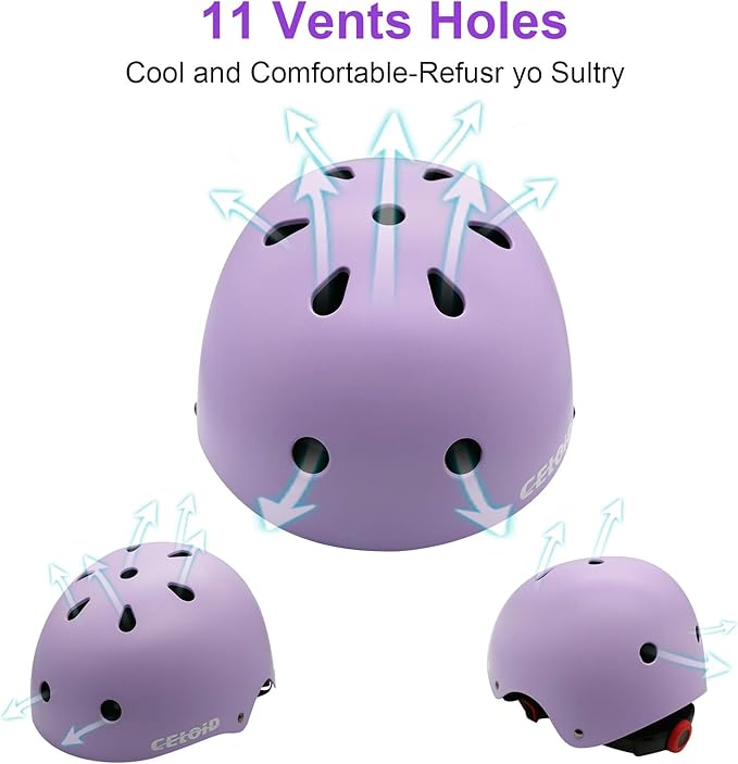 Kids Bike Helmet,Toddler Skateboard Helmets for Ages 2-3-5-8-14 Years Boys Girls,Adjustable Multi-Sport Bicycle Skateboarding Football Roller Skating Scooter Rollerblade Balance Bike Helmet
