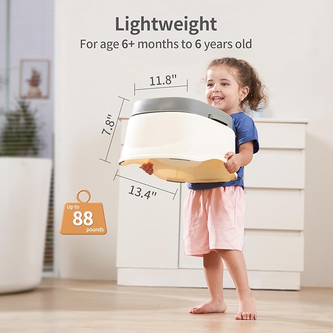 Toddler Toilet Training Potty, 3-in-1 Kids Potty Training Toilet Toddler Potty Seat for Boys & Girls