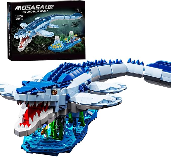Mesiondy Dinosaur Building Blocks Set,STEM Dinosaur Toys for 6 7 8 9 10 11 12 13 14Year Old Boys (1158 Pieces)…