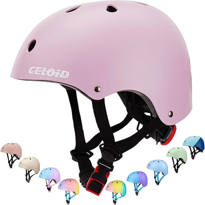 Kids Bike Helmet,Toddler Skateboard Helmets for Ages 2-3-5-8-14 Years Boys Girls,Adjustable Multi-Sport Bicycle Skateboarding Football Roller Skating Scooter Rollerblade Balance Bike Helmet