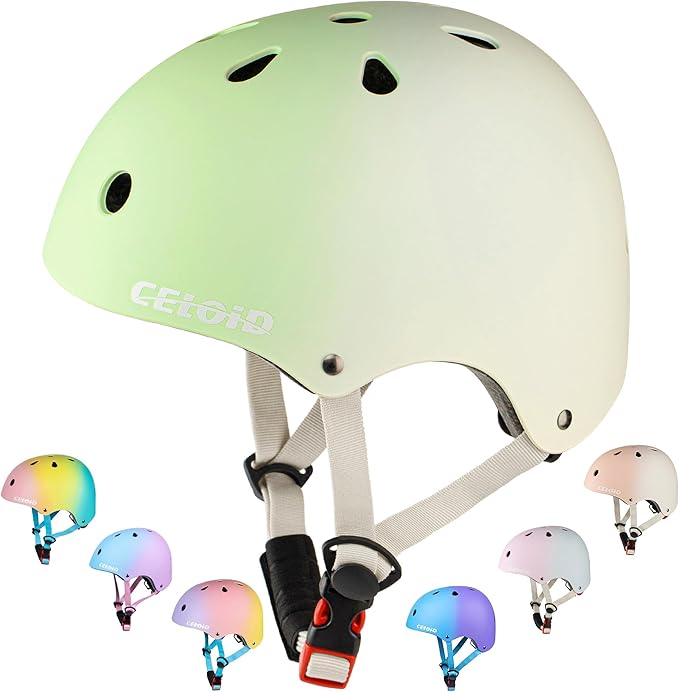 Kids Bike Helmet,Toddler Skateboard Helmets for Ages 2-3-5-8-14 Years Boys Girls,Adjustable Multi-Sport Bicycle Skateboarding Football Roller Skating Scooter Rollerblade Balance Bike Helmet