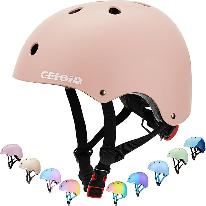 Kids Bike Helmet,Toddler Skateboard Helmets for Ages 2-3-5-8-14 Years Boys Girls,Adjustable Multi-Sport Bicycle Skateboarding Football Roller Skating Scooter Rollerblade Balance Bike Helmet