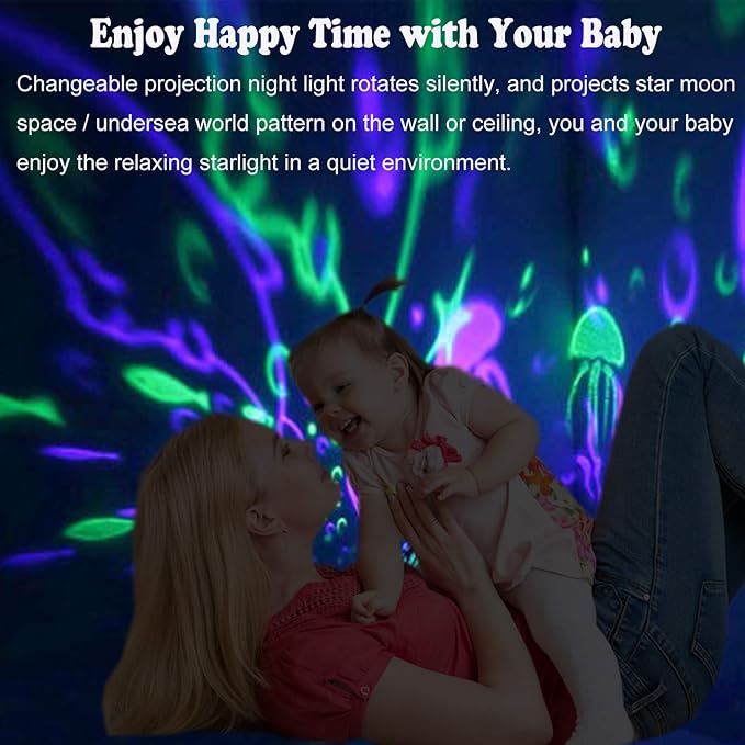 Night Light Kids Toys for 1-10 Year Old Girls Boys Baby Star Projector Nightlight for Toddler Baby Projection Lamp Night Light for Bedroom 3-8 Year Old Girls Kid Room Decor Christmas Birthday Gifts