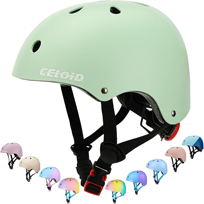 Kids Bike Helmet,Toddler Skateboard Helmets for Ages 2-3-5-8-14 Years Boys Girls,Adjustable Multi-Sport Bicycle Skateboarding Football Roller Skating Scooter Rollerblade Balance Bike Helmet