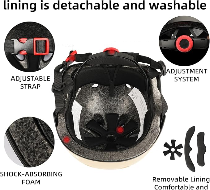 Kids Bike Helmet,Toddler Skateboard Helmets for Ages 2-3-5-8-14 Years Boys Girls,Adjustable Multi-Sport Bicycle Skateboarding Football Roller Skating Scooter Rollerblade Balance Bike Helmet