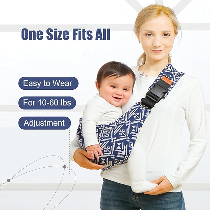 Baby Sling Carrier,Baby Sling,Toddler Carrier,Adjustable and Non-Slip Hip Seat Carriers Carrying 10-30 lbs(Rainbow)
