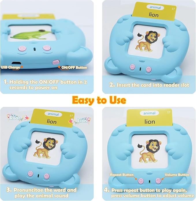 MAYAPHILOS 510 Words Italian and English Talking Flash Cards, Pocket Speech for Learn Italian, Italian Language Learning Audible Talking Flashcards Toddlers' Sensory Preschool Birthday Gifts