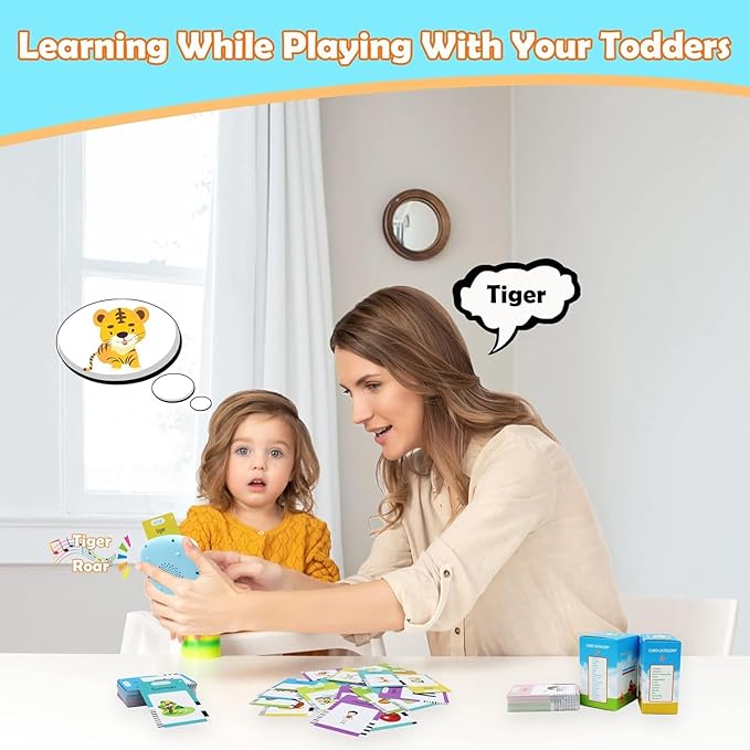 MAYAPHILOS 510 Words Italian and English Talking Flash Cards, Pocket Speech for Learn Italian, Italian Language Learning Audible Talking Flashcards Toddlers' Sensory Preschool Birthday Gifts