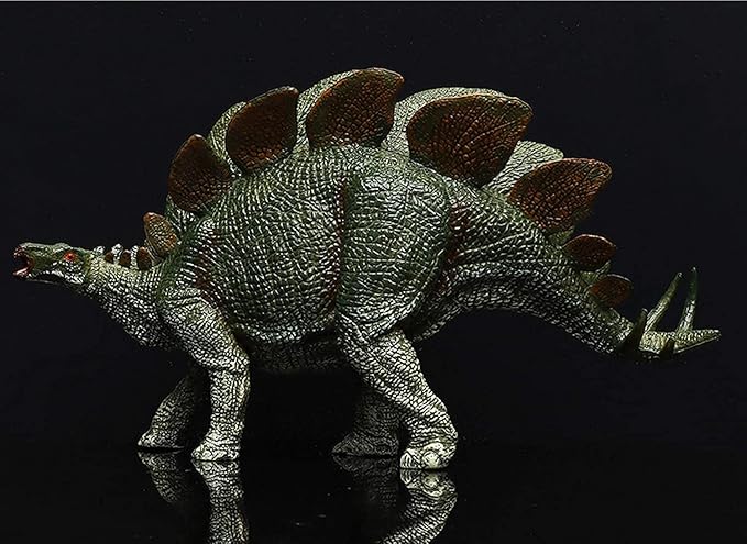 Gemini&Genius Stegosaurus Dinosaur Toy Figure for Kids, Dinosaurs Action Figurine Dino Collection Dinosaur Model Toys for Boys and Girls 4-12 Years Old(Green)