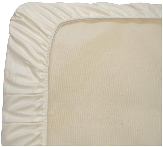 Naturepedic Organic Waterproof Crib Mattress Pad, Skin Friendly, Breathable & Absorbent Crib Mattress Protector - Removable Protector Pad for Baby and Toddler Beds - Fitted for Standard Baby Crib Size