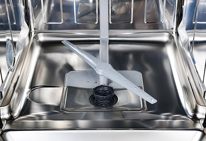 Kenmore 24" Built-in Stainless Steel Tub Dishwasher EasyFlex 3rd, SmartWash, UltraWash, TurboDry, MoreSpace Plus Adjustable Rack, Energy Star Certified, Black