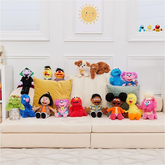 GUND Sesame Street Official Gonger Muppet Plush, Premium Plush Toy for Ages 1 & Up, Pink/Beige, 10”