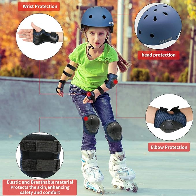 Kids Bike Helmet,Toddler Skateboard Helmets for Ages 2-3-5-8-14 Years Boys Girls,Adjustable Multi-Sport Bicycle Skateboarding Football Roller Skating Scooter Rollerblade Balance Bike Helmet