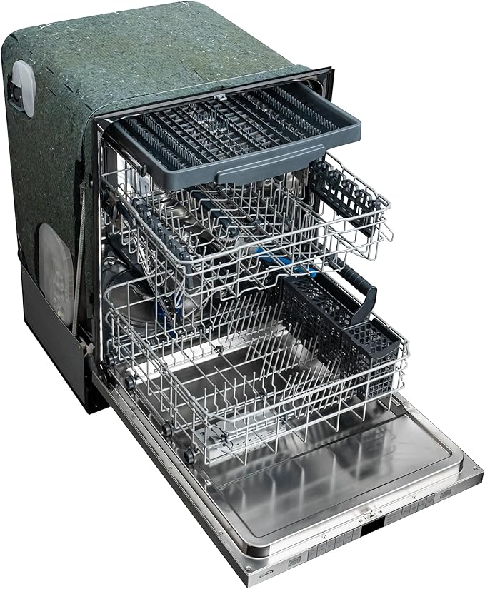 KoolMore KM-DW2445-PR 24 in. Panel Ready 14 Place Settings 45 DB Dishwasher in Stainless-Steel, UL and Energy Star Certified