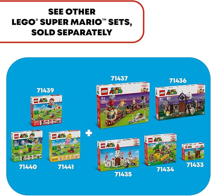 LEGO Super Mario Soda Jungle Maker Set, Customizable Nintendo Birthday Gift, Mario Playset for Kids, Pink Shy Guy and a Wiggler, Jungle Toys for Boys, Girls and Any Gamers Ages 7 and Up, 71434