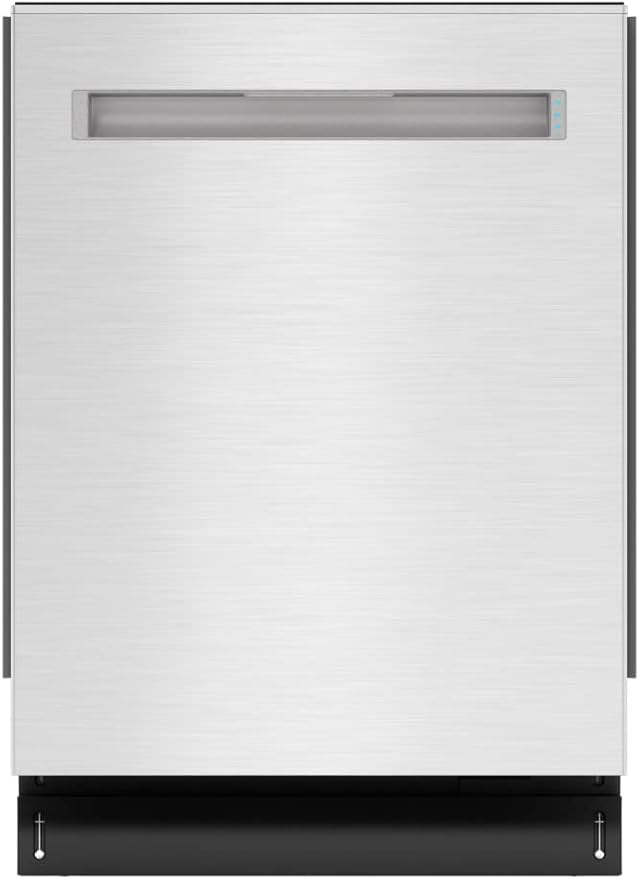 SHARP SDW6767HS Smart Dishwasher Works with Alexa. Includes LED Interior lights, Stainless Steel interior, Heated Dry with Fan Assist, Wash Zone cleans half load on either rack, Adjustable Third Rack