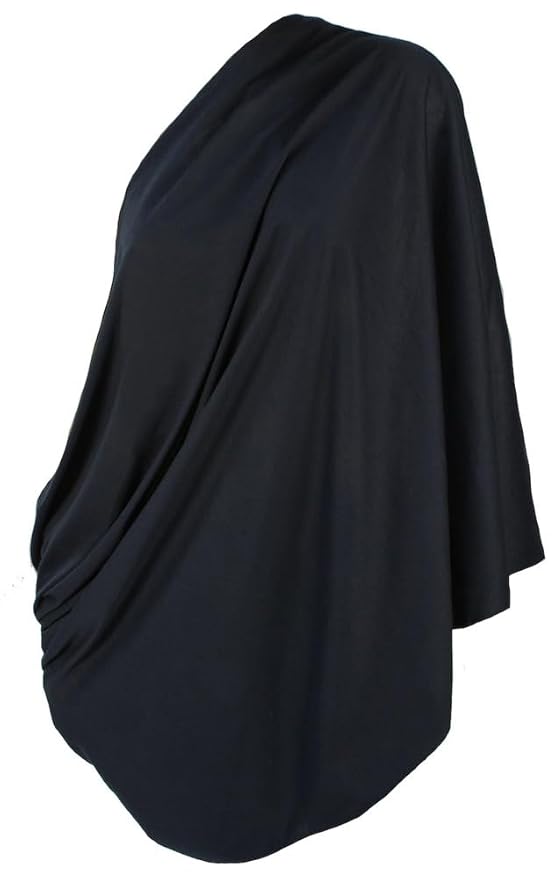 LK Baby Infinity Nursing Scarf Breastfeeding Cover Ultra Soft Premium Jersey Polyester- 100% AZO free and Safe for Baby (Black)