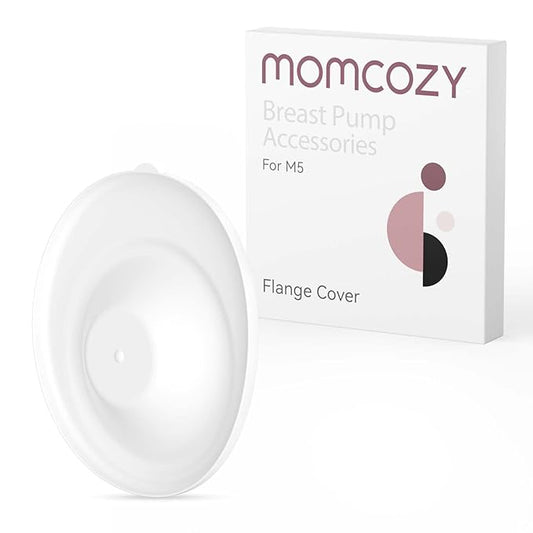 Momcozy Flange Lid Only Compatible with Momcozy M5 NOT for Others. Dust-Proof Flange Cover Original M5 Breast Pump Replacement Accessories, 1 Pack