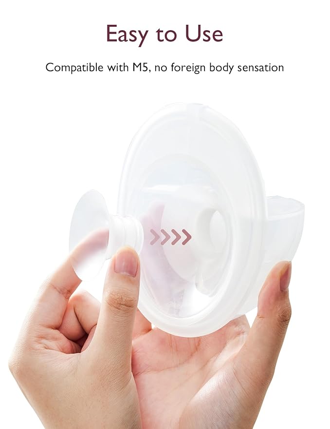 Momcozy Flange Insert 19mm Compatible with Momcozy M5. Original M5 Breast Pump Replacement Accessories, 1PC (19mm)