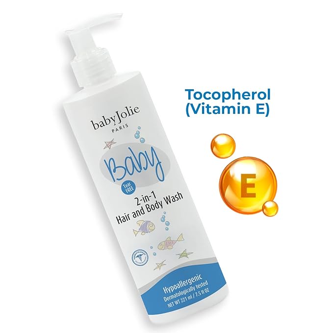 Baby Jolie Baby Body Wash, Kids Hair and Body Wash for Babies & Newborn 2-in-1, Shampoo + Soap | 7.5oz | 221ml (1)