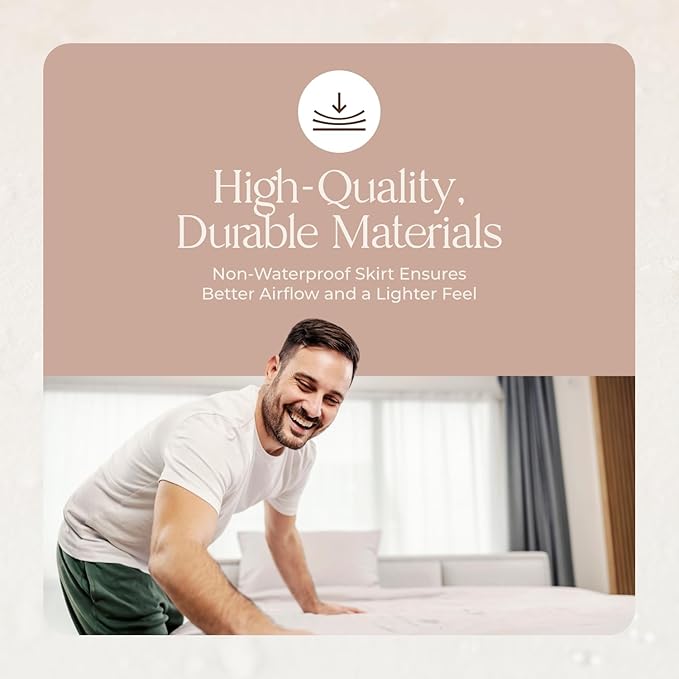 Organic Crib Mattress Protector - 100% Waterproof Crib Mattress Protector Pad with Soft Quiet & Breathable Triple Layer Protection for Sensitive Skin - GOTS Certified & Machine Washable (52"x28"x9”)