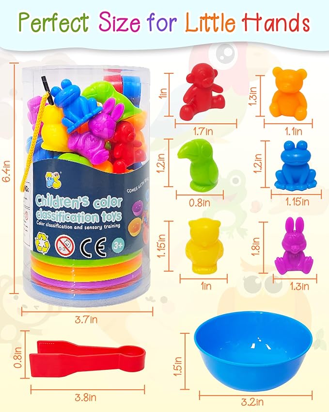 Yetonamr Counting Dinosaurs Montessori Toys for 3 4 5 Years Old Boys Girls, Toddler Preschool Learning Activities Toys for Kids Ages 2-4, 3-5, 4-8, Birthday Gifts Sensory Toys