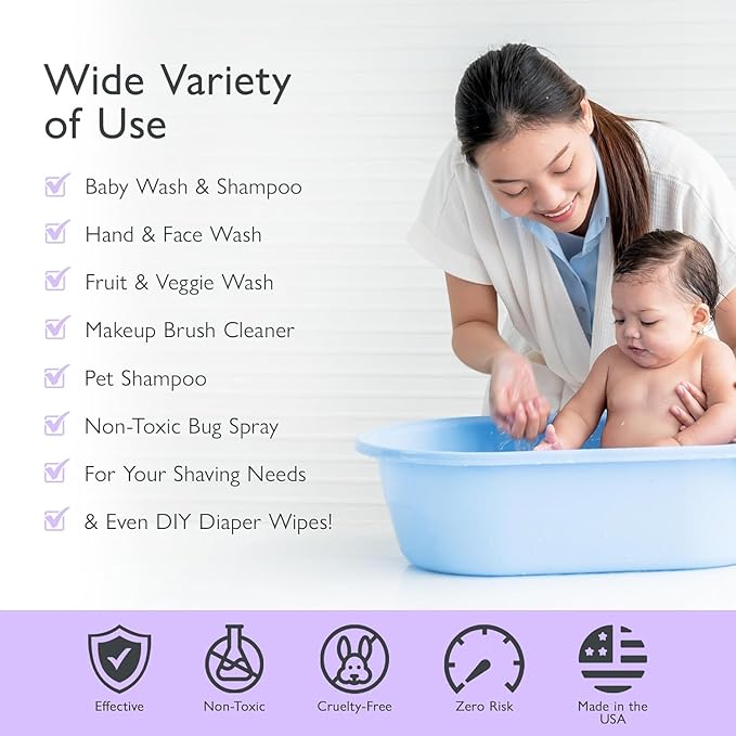 SoCal Suds & Company 2oz Organic Foaming Baby Wash & Shampoo - Lavender