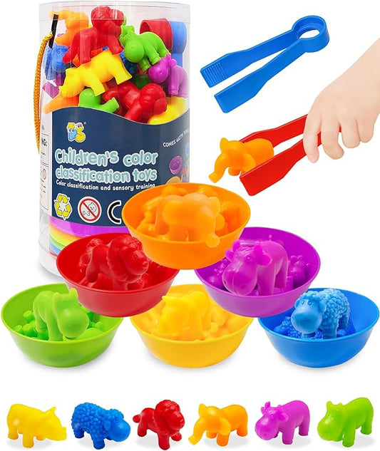 Yetonamr Counting Dinosaurs Montessori Toys for 3 4 5 Years Old Boys Girls, Toddler Preschool Learning Activities Toys for Kids Ages 2-4, 3-5, 4-8, Birthday Gifts Sensory Toys