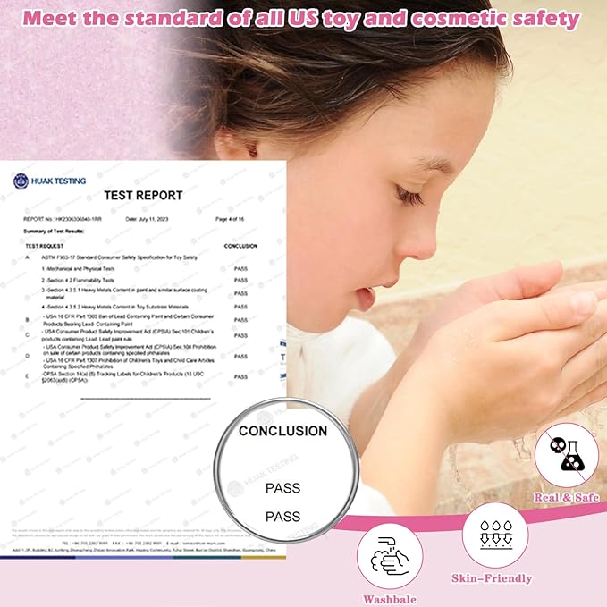 TOKIA 49pcs Big Amount Kids Makeup Kit for Gilrs, Non-Toxic & Safe Pretend Play Makeup for Little Girls, Real Washable Cosmetics with Case, Best Princess Birthday Gifts for Age 3-12 Years Old Toddlers