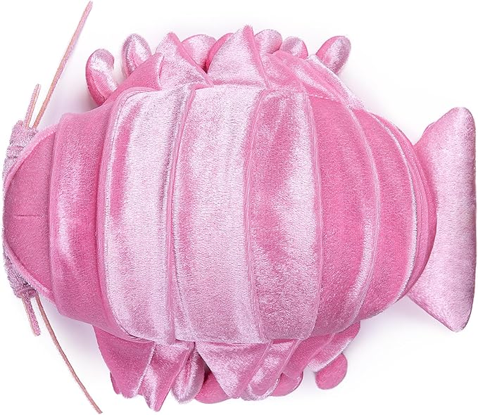 ZHONGXIN MADE Large Isopod Plush - Lifelike 20” Pink Isopod Weigted Stuffed Animal, Realistic Bathynomus Giganteus Arthropod Insect Plushie, Soft Crustaceans Animals Toys Model Dolls Gifts for Kids