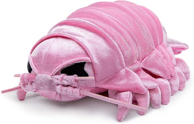 ZHONGXIN MADE Large Isopod Plush - Lifelike 20” Pink Isopod Weigted Stuffed Animal, Realistic Bathynomus Giganteus Arthropod Insect Plushie, Soft Crustaceans Animals Toys Model Dolls Gifts for Kids