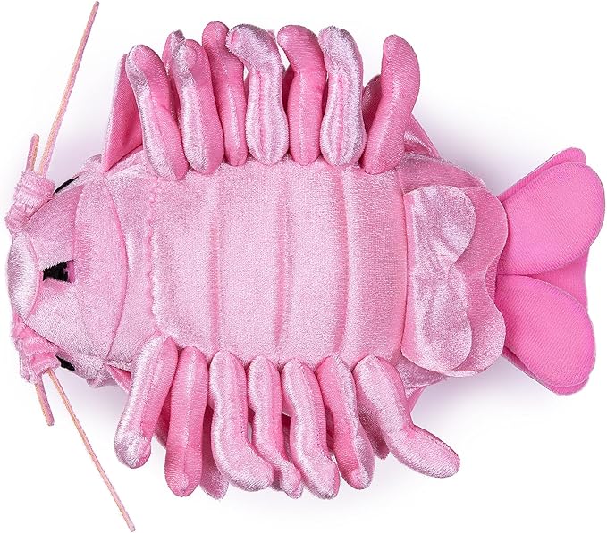 ZHONGXIN MADE Large Isopod Plush - Lifelike 20” Pink Isopod Weigted Stuffed Animal, Realistic Bathynomus Giganteus Arthropod Insect Plushie, Soft Crustaceans Animals Toys Model Dolls Gifts for Kids
