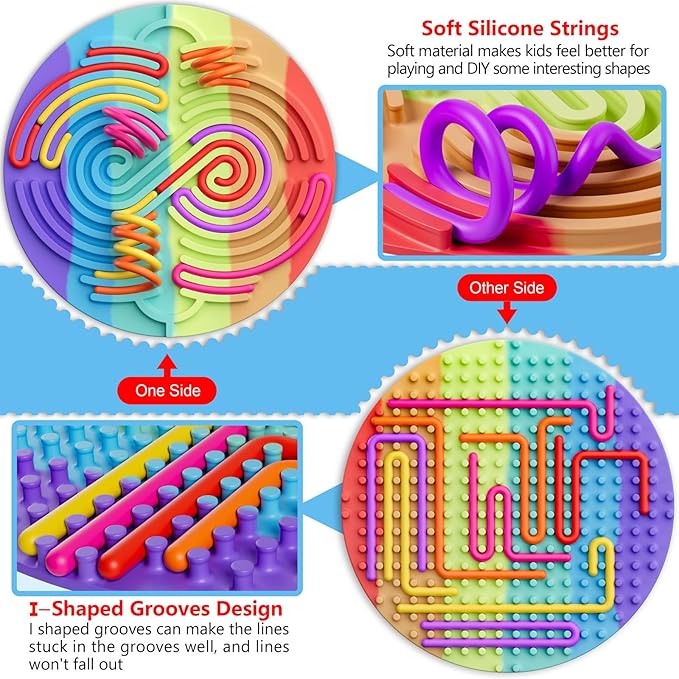 Sensory Fidget Toys for Kids Toddler Boys ,Sensory Activity Board for Stress Anxiety Autistic ADHD, Calm Down Travel Airplane Essentials Toys for 3+ Year Old, Stuffers Gifts for Teens Girls