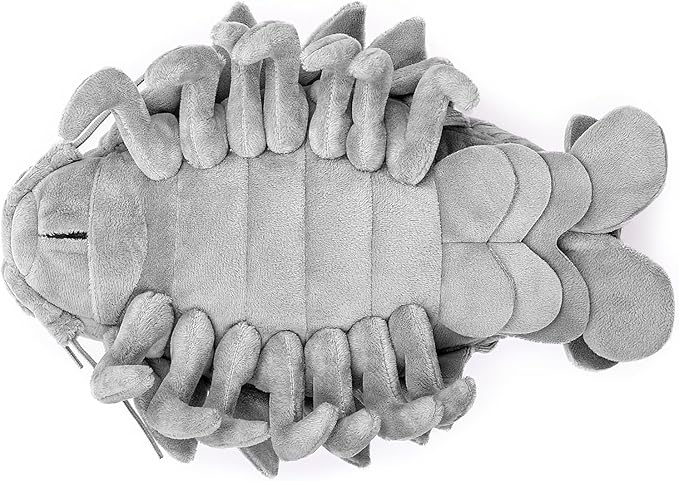 ZHONGXIN MADE Large Isopod Plush - Lifelike 20” Isopod Weigted Stuffed Animal, Realistic Bathynomus Giganteus Arthropod Insect Plushie, Soft Crustaceans Animals Toys Model Dolls Gifts for Kids