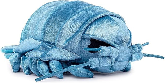 ZHONGXIN MADE Isopod Plush - Lifelike 12” Blue Isopod Stuffed Animal, Realistic Bathynomus Giganteus Arthropod Insect Plushie, Soft Crustaceans Animals Toys Model Dolls Gifts for Kids